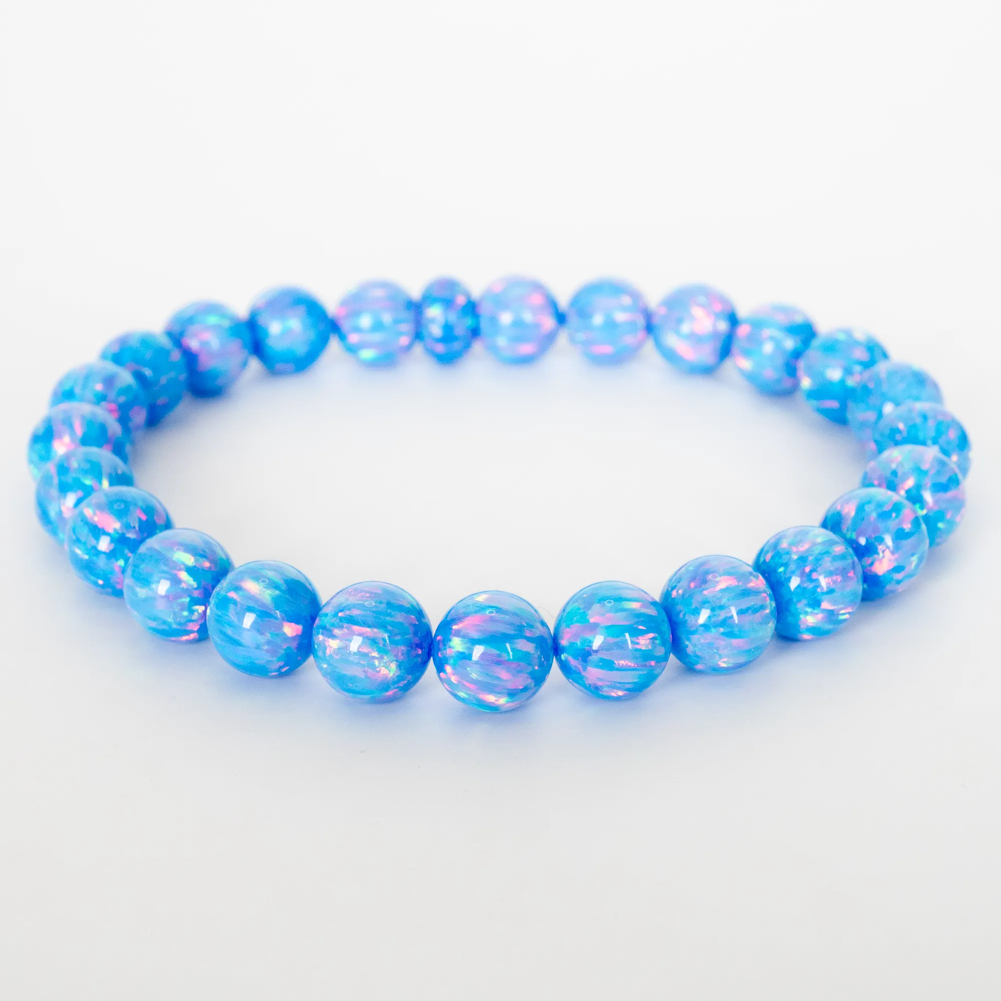 Cotton Candy Opal Beaded Bracelet