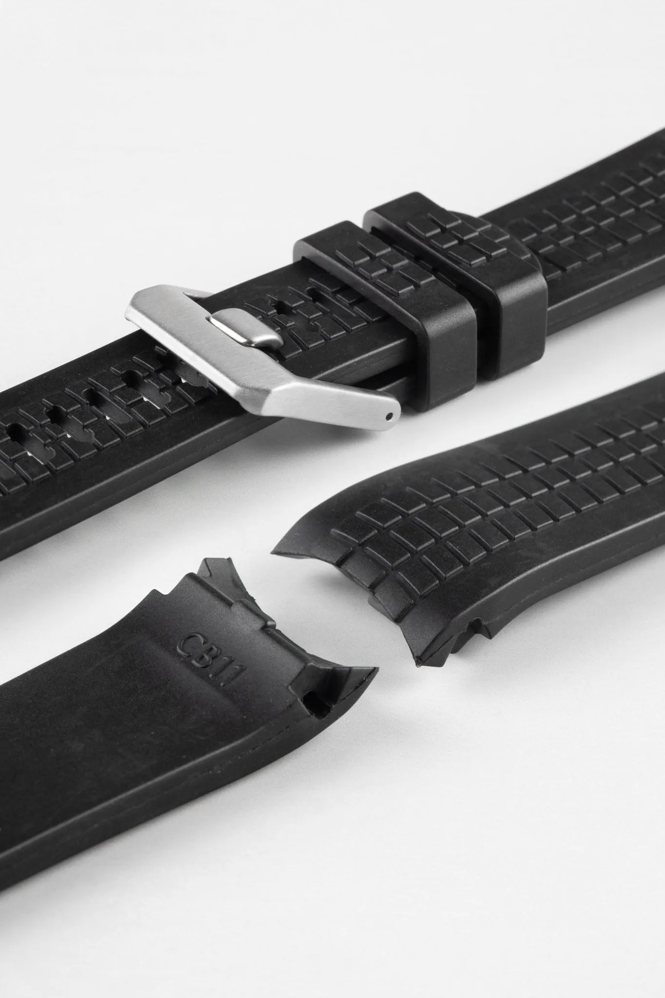 CRAFTER BLUE CB11 'Aquanaut' Rubber Watch Strap for Seiko SKX Series – BLACK