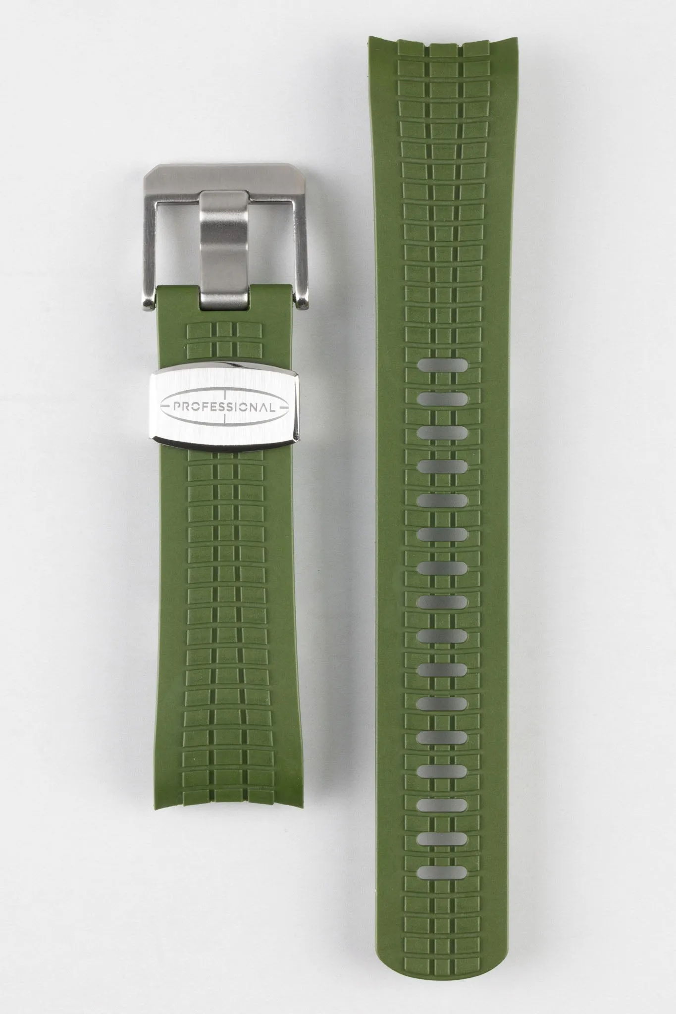 CRAFTER BLUE CB11 'Aquanaut' Rubber Watch Strap for Seiko SKX Series – GREEN