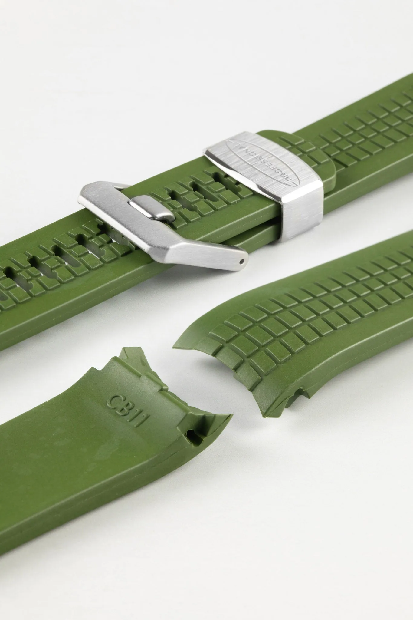 CRAFTER BLUE CB11 'Aquanaut' Rubber Watch Strap for Seiko SKX Series – GREEN