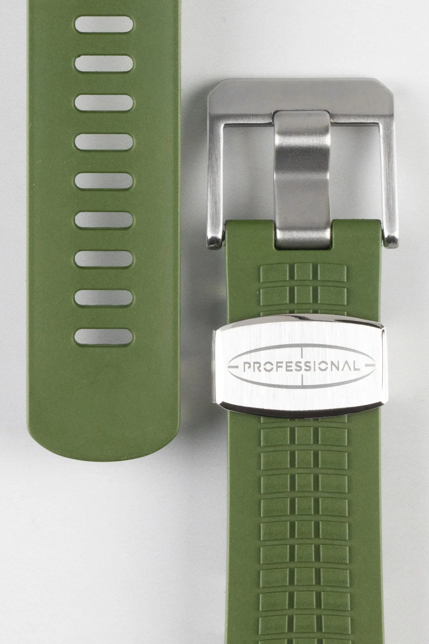 CRAFTER BLUE CB11 'Aquanaut' Rubber Watch Strap for Seiko SKX Series – GREEN