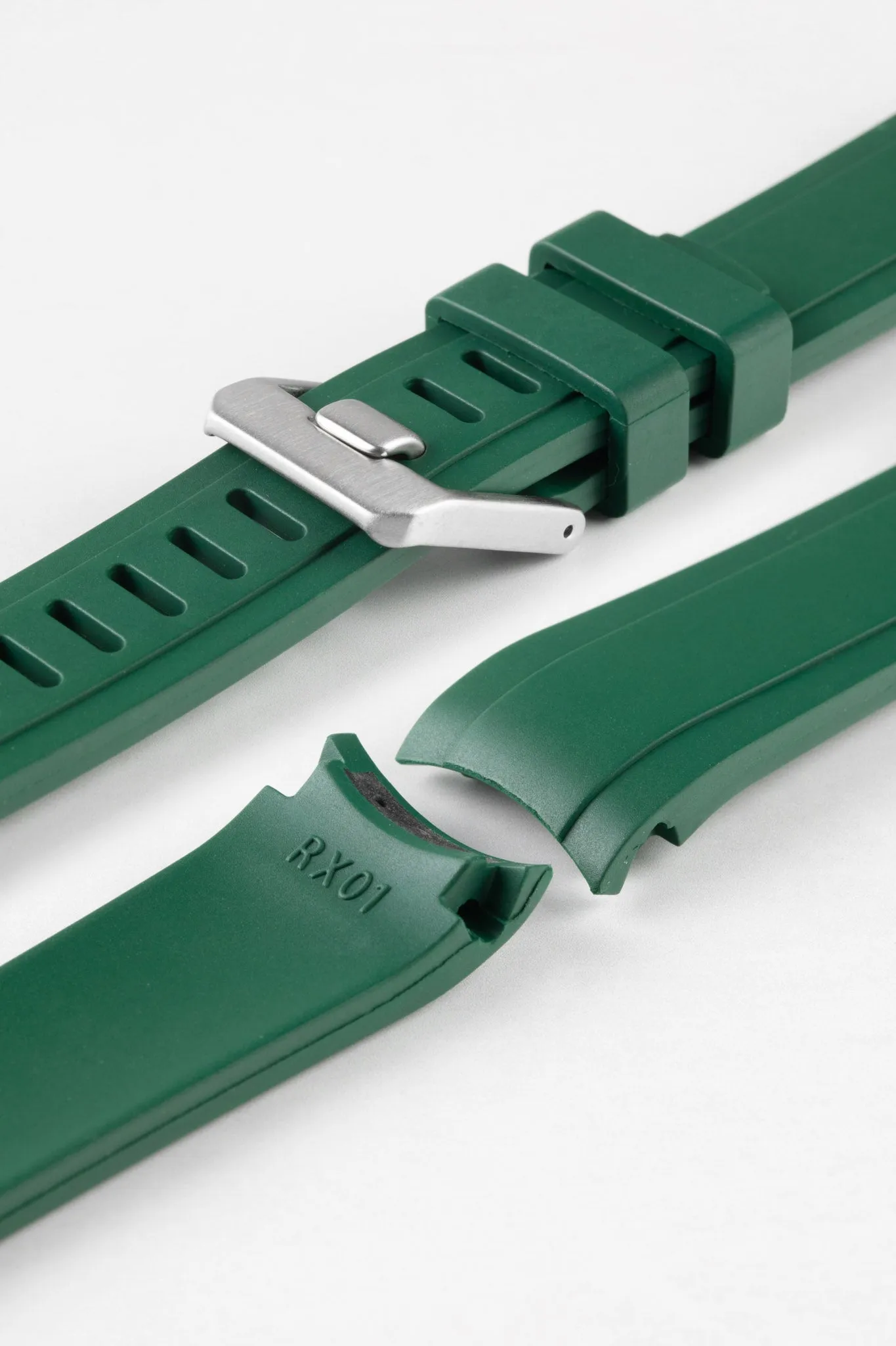 CRAFTER BLUE RX01 Rubber Watch Strap for Rolex Watches – GREEN