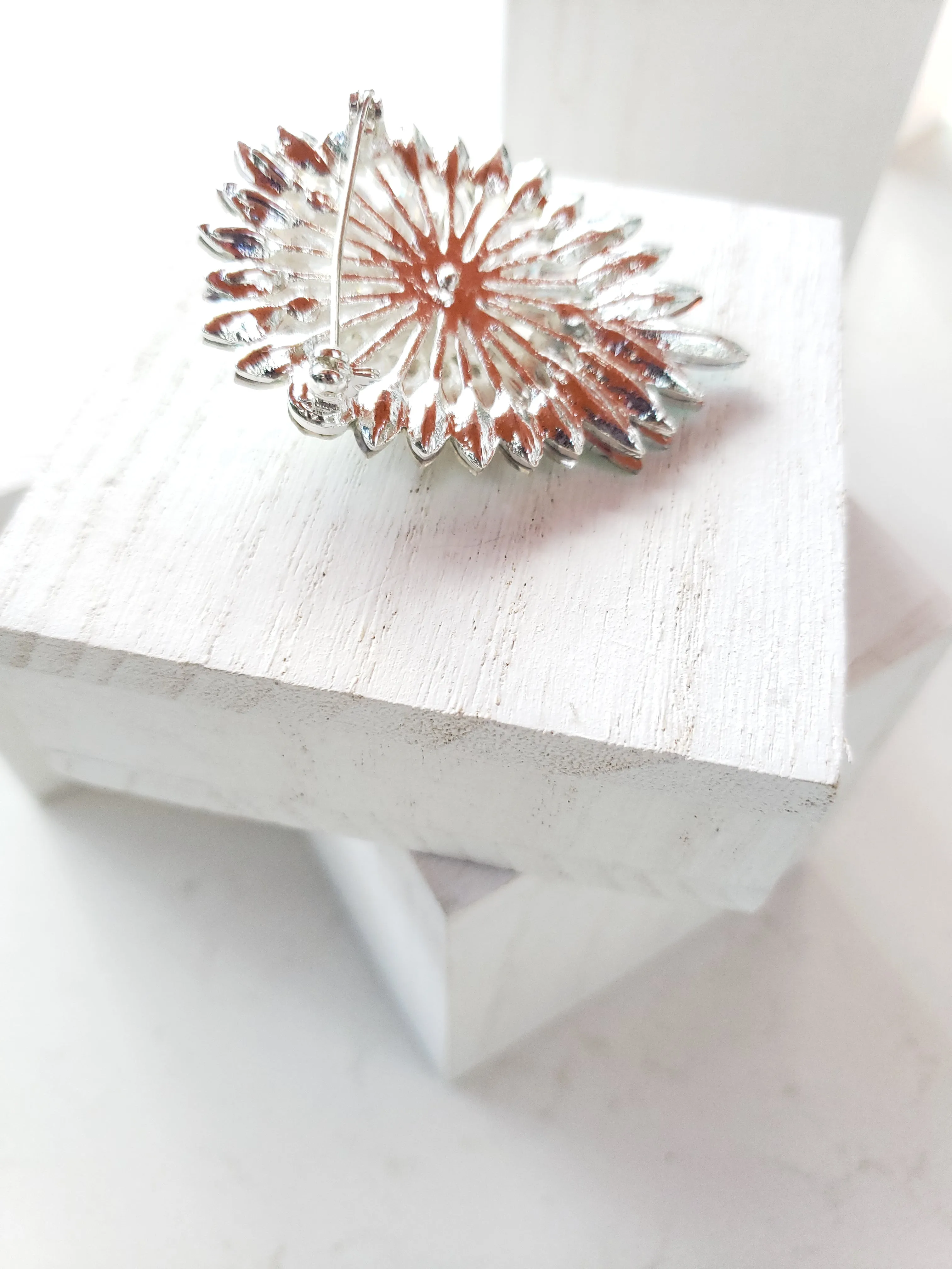 Crystal Pear Blaze Brooch - 3 Colors