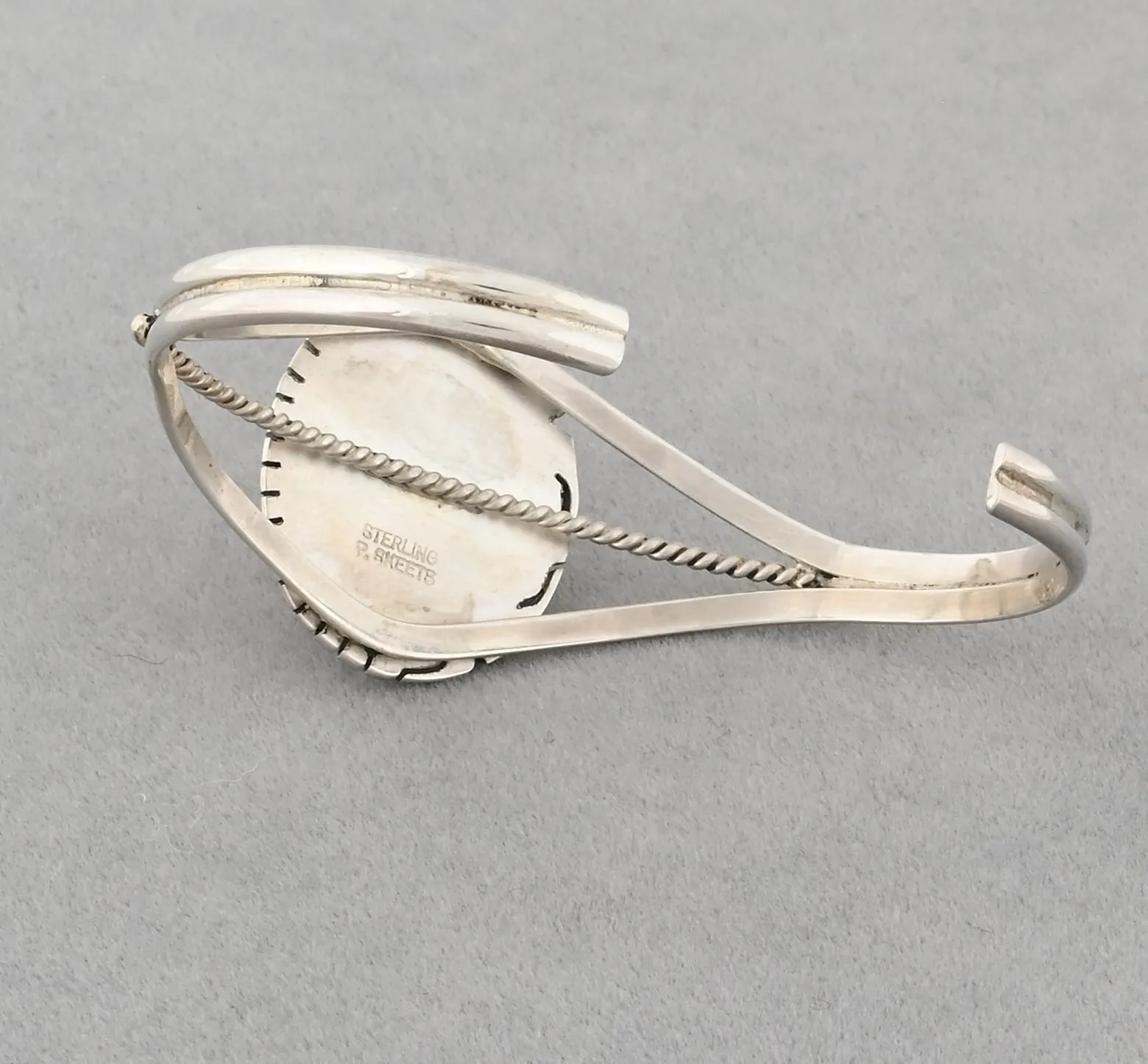 Cuff Bracelet with Spiny Oyster by Peggy Skeets