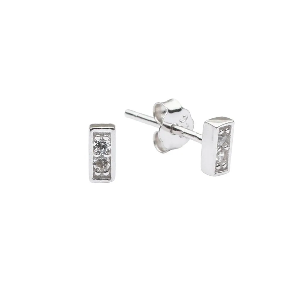 CZ Tiny Bar Studs