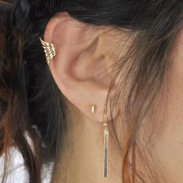 CZ Tiny Bar Studs