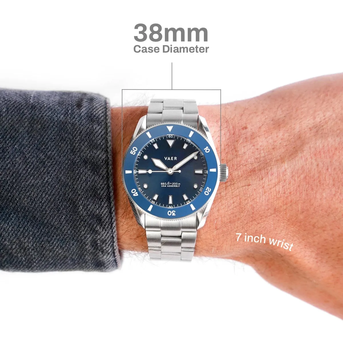 D4 Meridian - Navy Matte USA Solar 38mm
