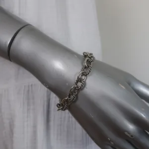 David Yurman Oval Link Chain Bracelet Sterling Silver 10mm 7" Long