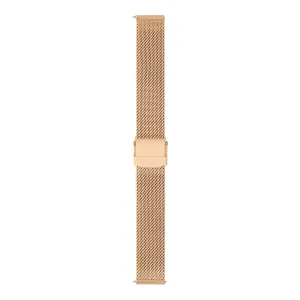 Dawn rose gold colored mesh watch strap 16 mm