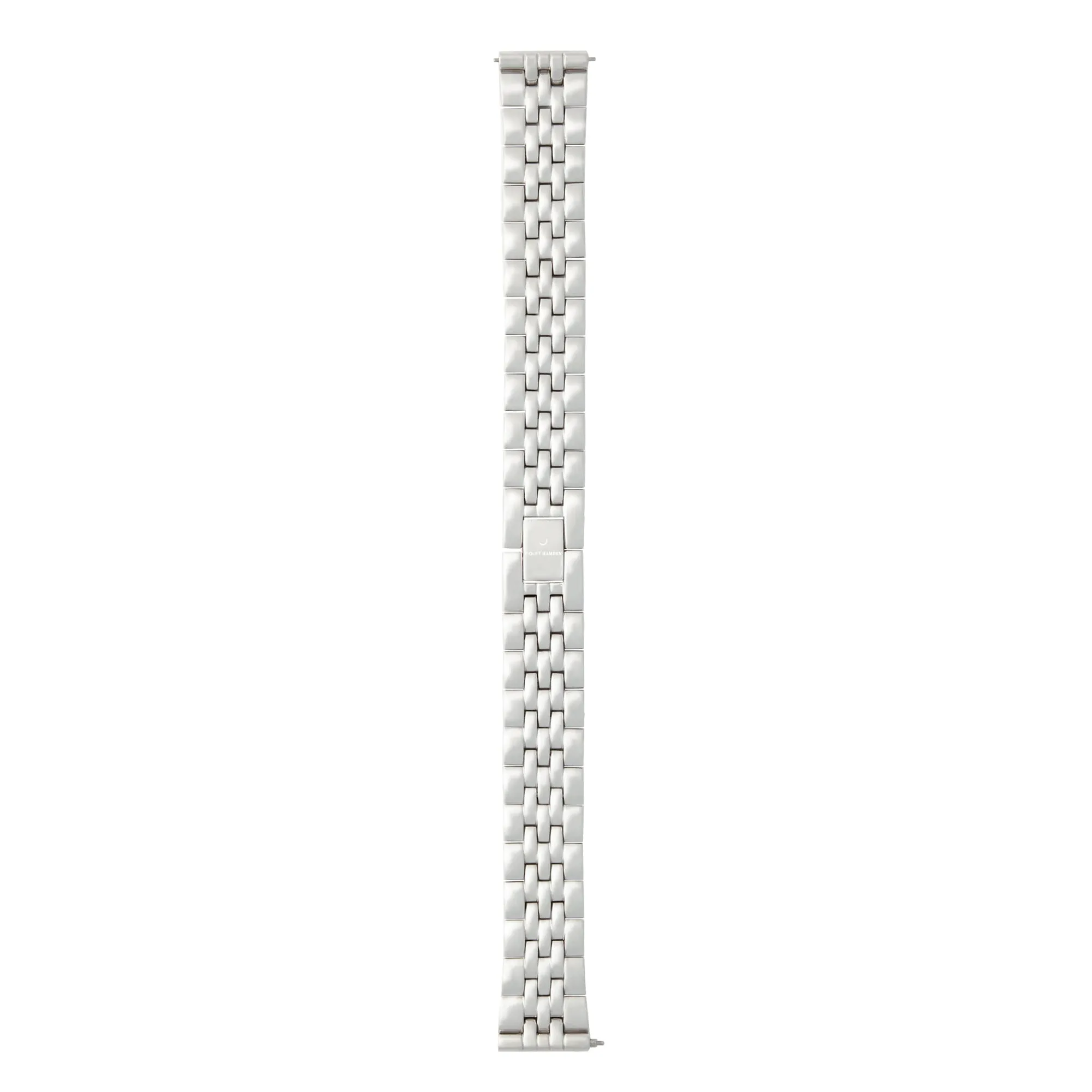 Dawn silver coloured steel watch strap 16 mm