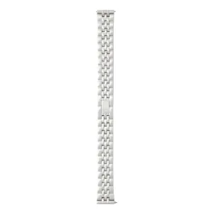 Dawn silver coloured steel watch strap 16 mm