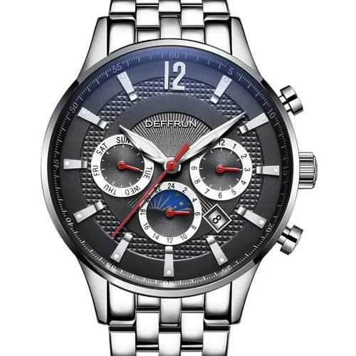 DEFFRUN DM0002 Moon Phase Calendar Mechanical Watches