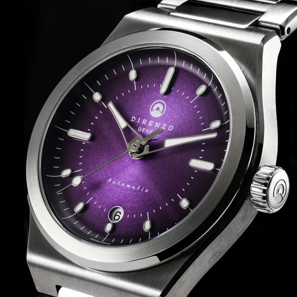 Direnzo DRZ04 Mondial V2 Purple&nbsp;Sunburst - Swiss&nbsp;Made