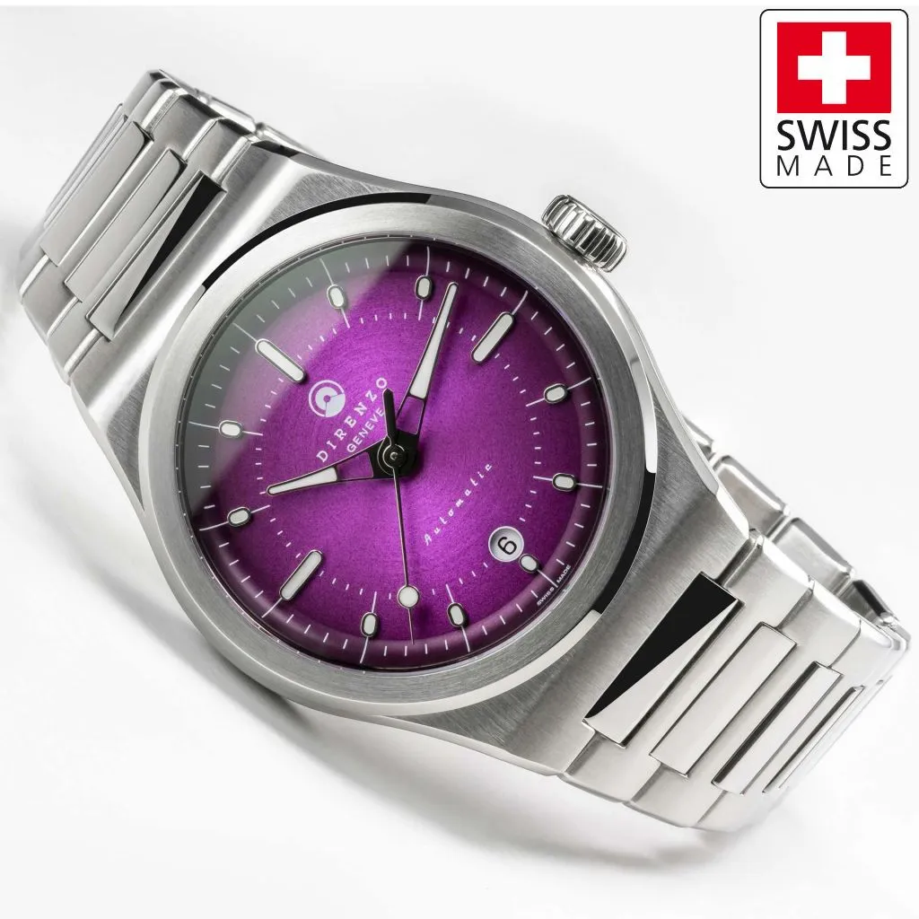 Direnzo DRZ04 Mondial V2 Purple&nbsp;Sunburst - Swiss&nbsp;Made