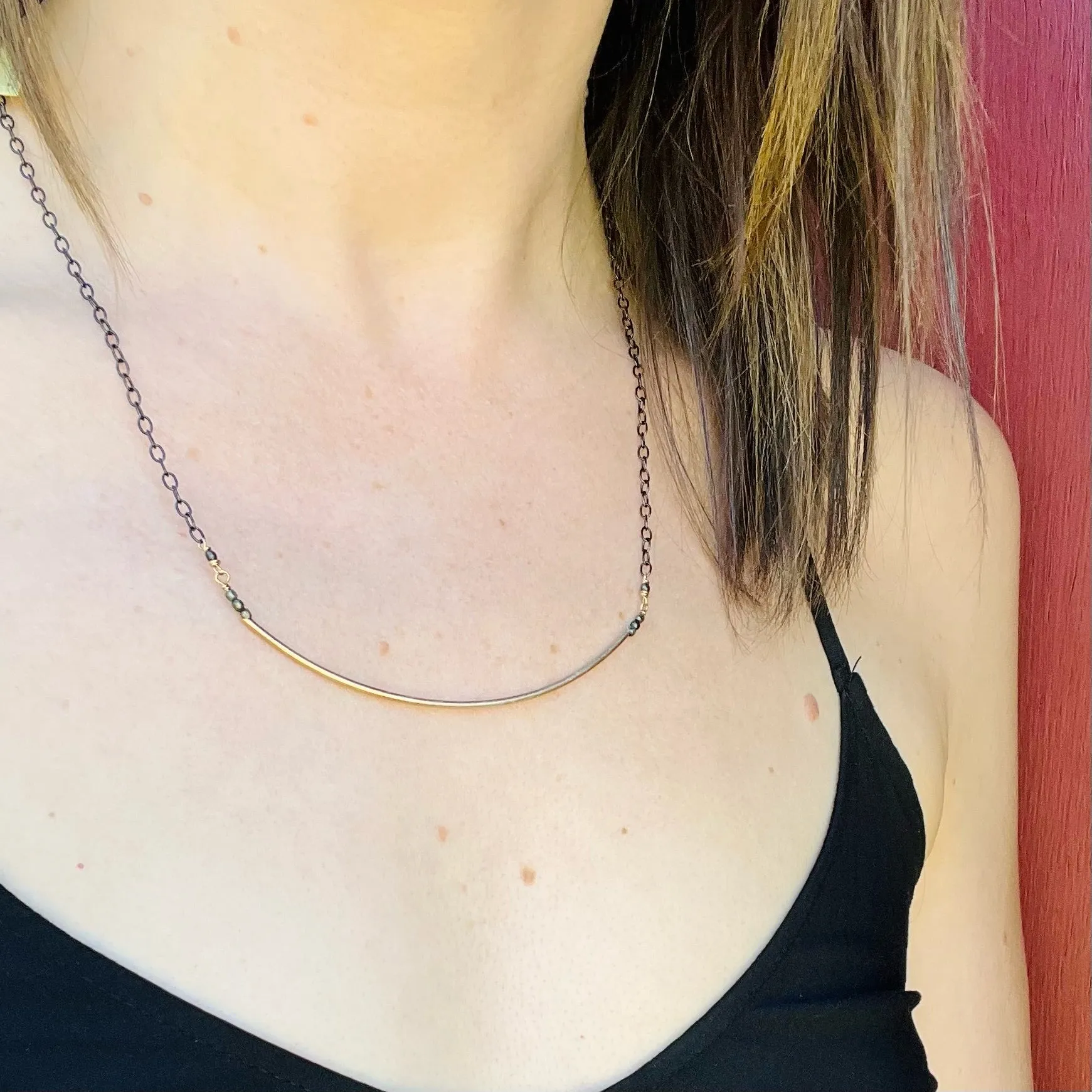 Dramatic Ceramic Bead Convertible Necklace by Brin