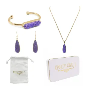 Druzy Royal Quartz Gift Set