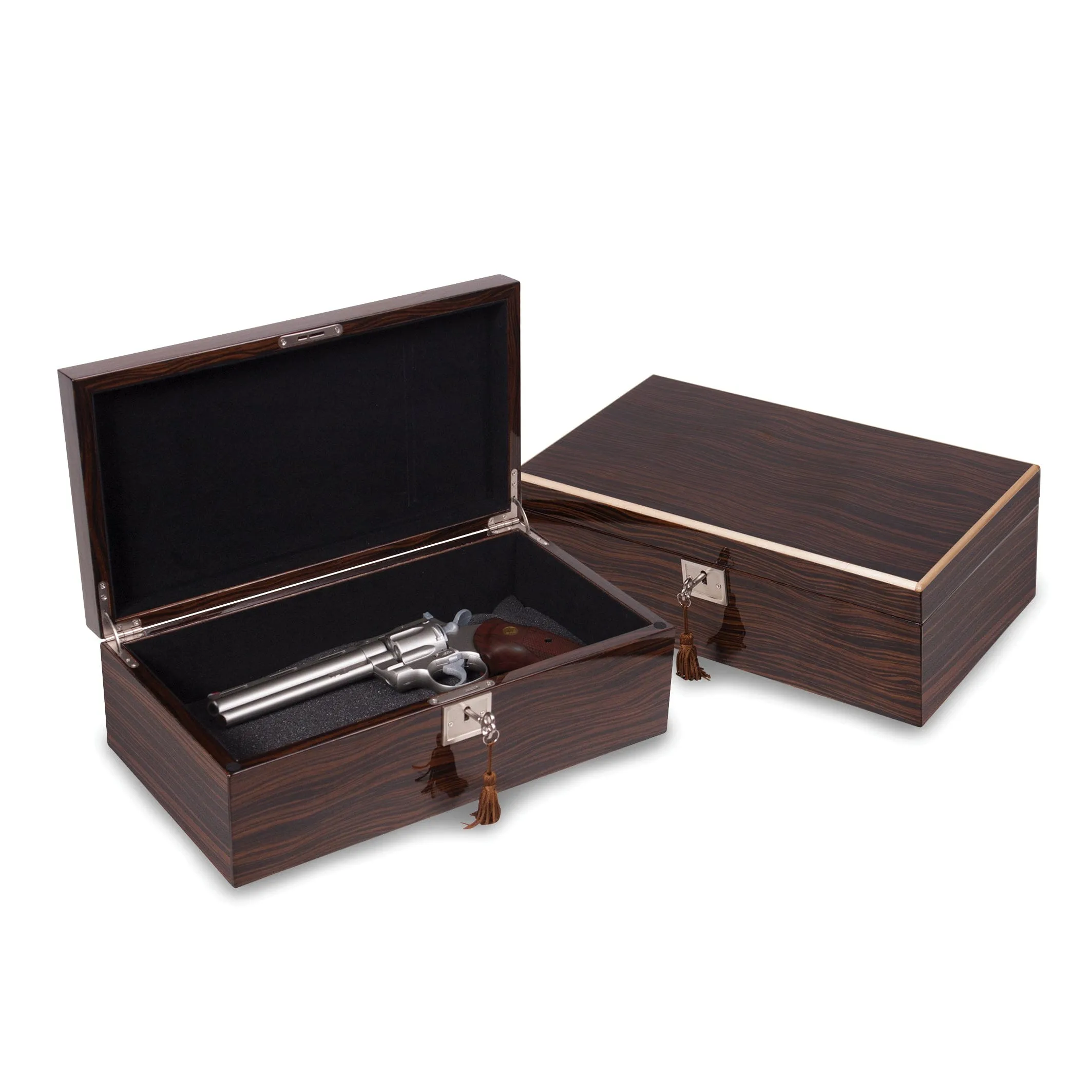 Ebony Veneer Multi Use Locking Collector Box