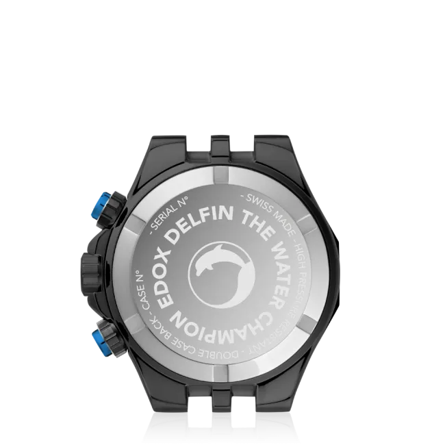 EDOX SWISS MADE 10109-37NBUCA-NIBU DELFIN THE ORIGINAL CHRONOGRAPH