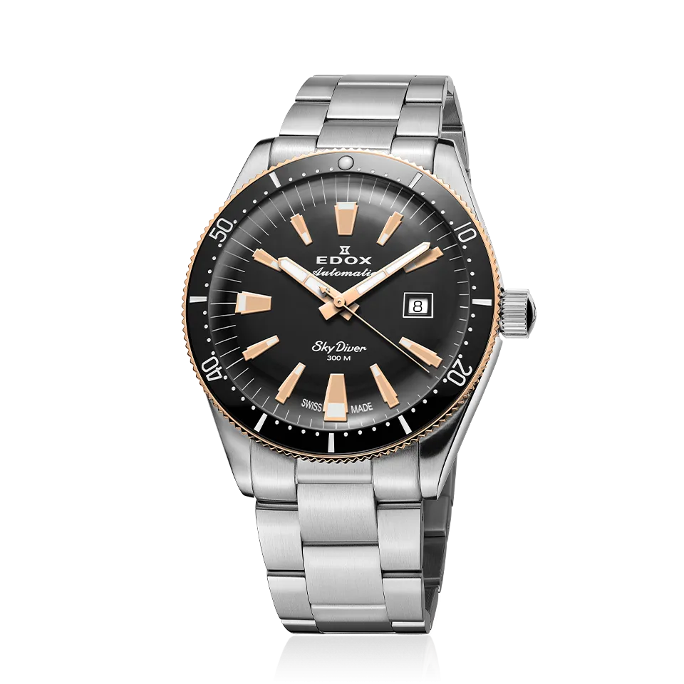 EDOX SWISS MADE 80126-357RNM-NIRB SKYDIVER DATE AUTOMATIC LIMITED EDITION