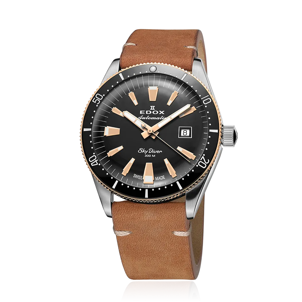 EDOX SWISS MADE 80126-357RNM-NIRB SKYDIVER DATE AUTOMATIC LIMITED EDITION