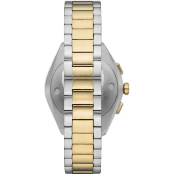 Emporio Armani Claudio Two-tone Stainless Steel Green Dial Chronograph Quartz Watch for Gents - AR11511