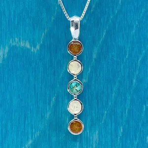 Endless Summer Vertical Bar Necklace-Sleeping Bear Dunes Sand