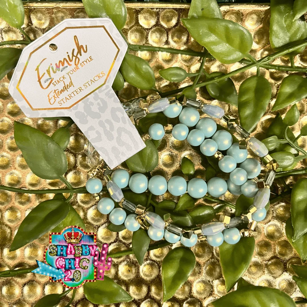 Erimish Bracelet Set - Extended Size - Baby Blue