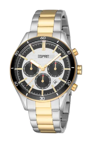 Esprit Gents Two-Tone Chronograph Watch with Steel Bracelet