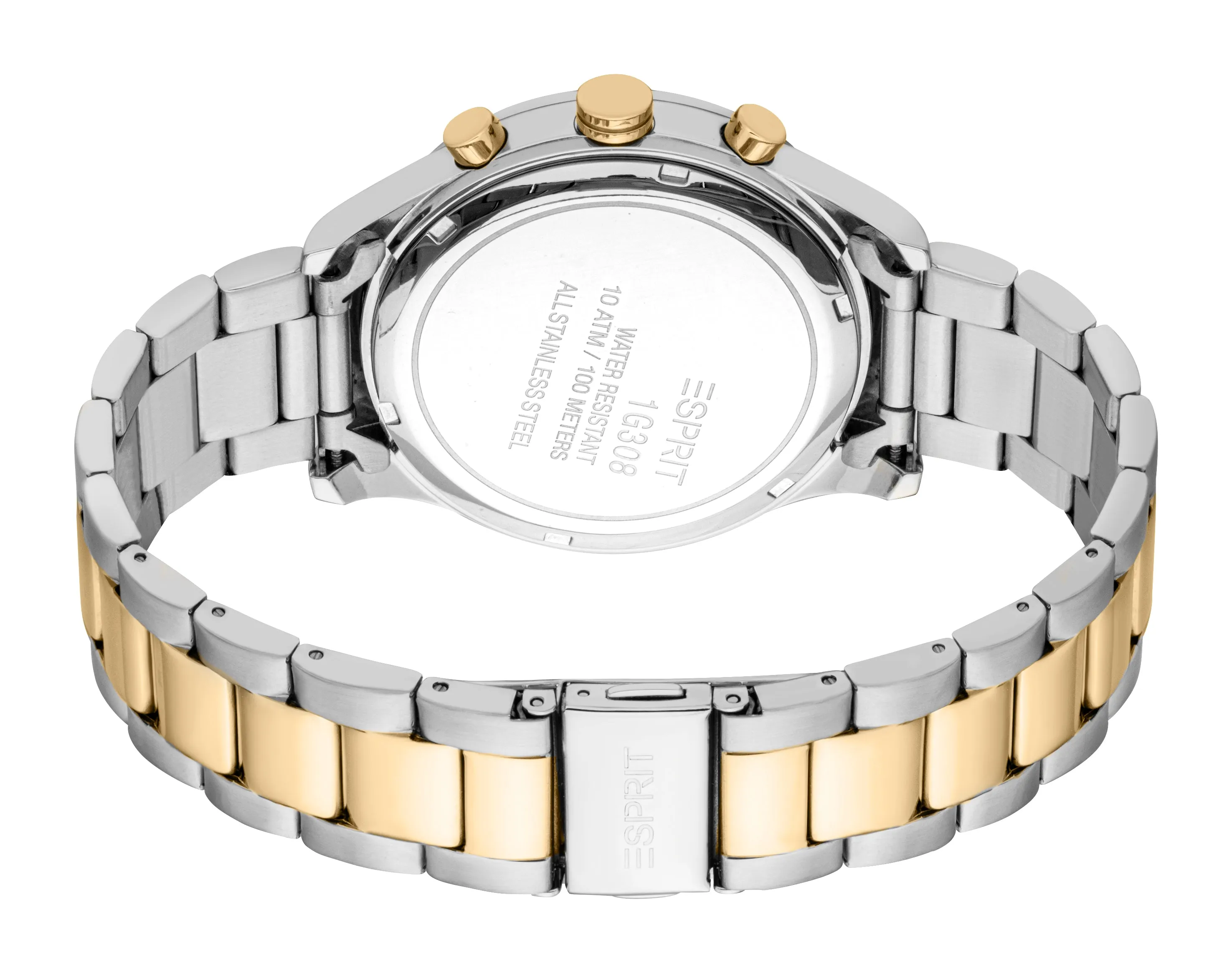 Esprit Gents Two-Tone Chronograph Watch with Steel Bracelet