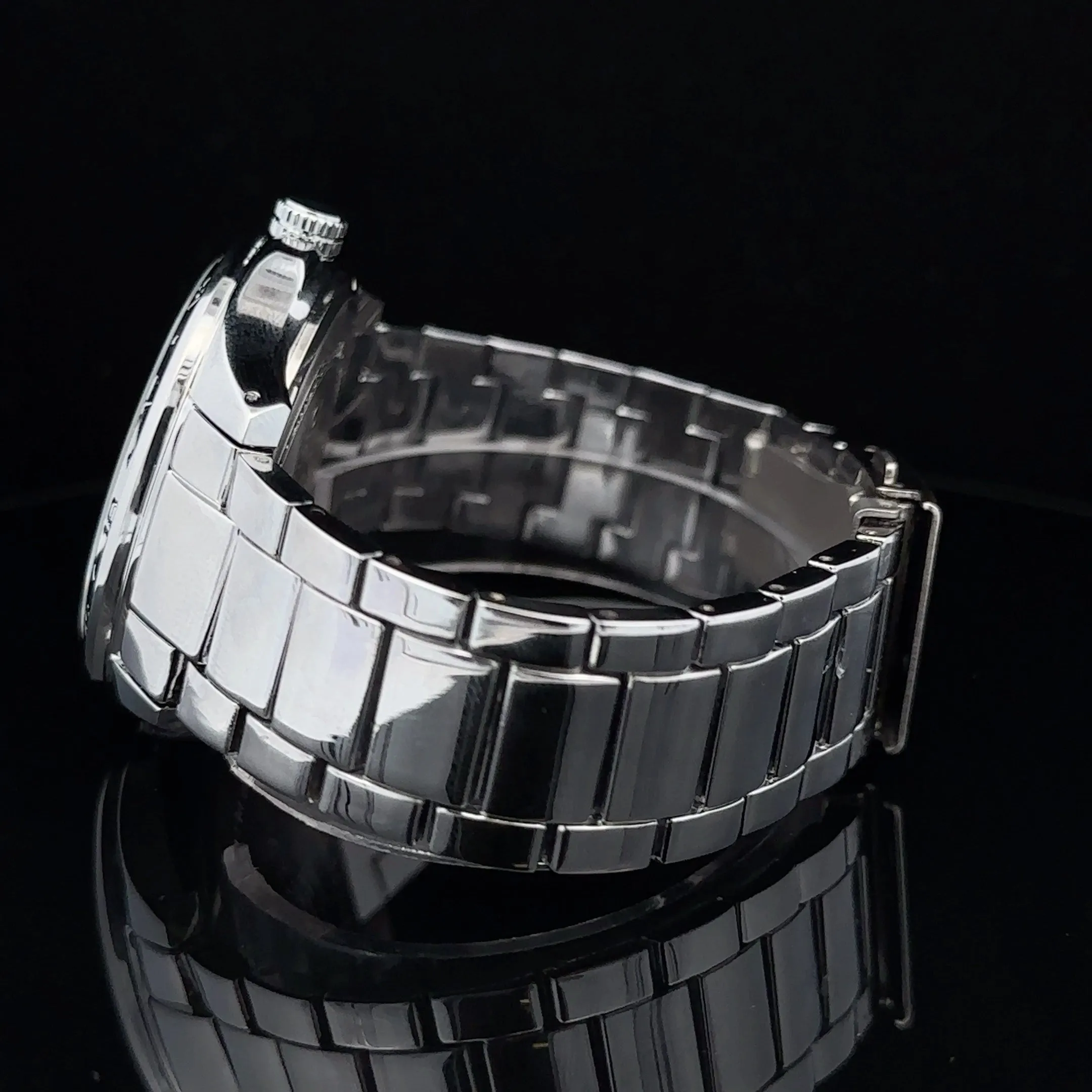 EUNOIA METAL BACK CURREN ICED OUT MENS WATCH I 5517313