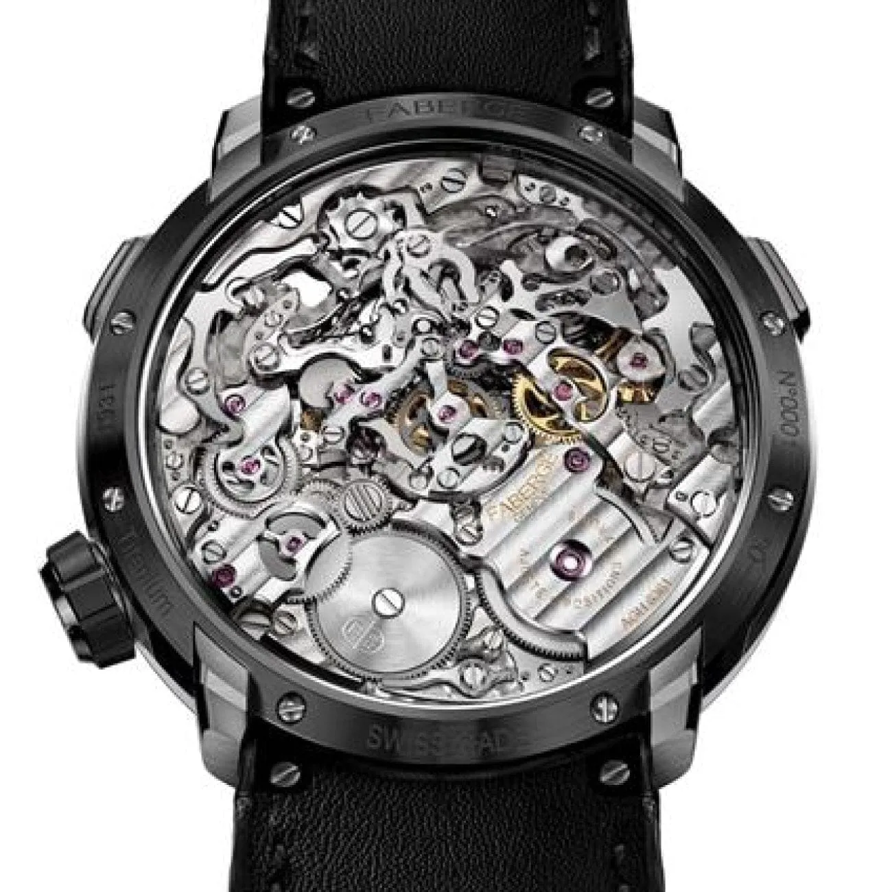 Fabergé Visionnaire Chronograph Men'S Black Ceramic Watch