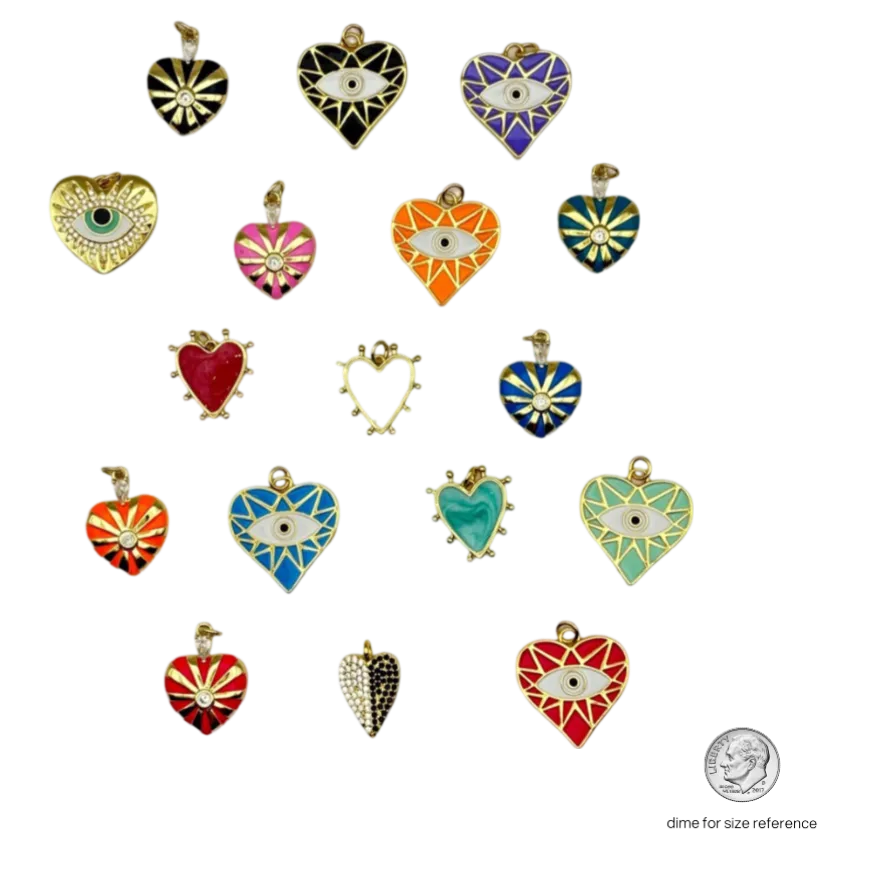 Fancy Heart Charms