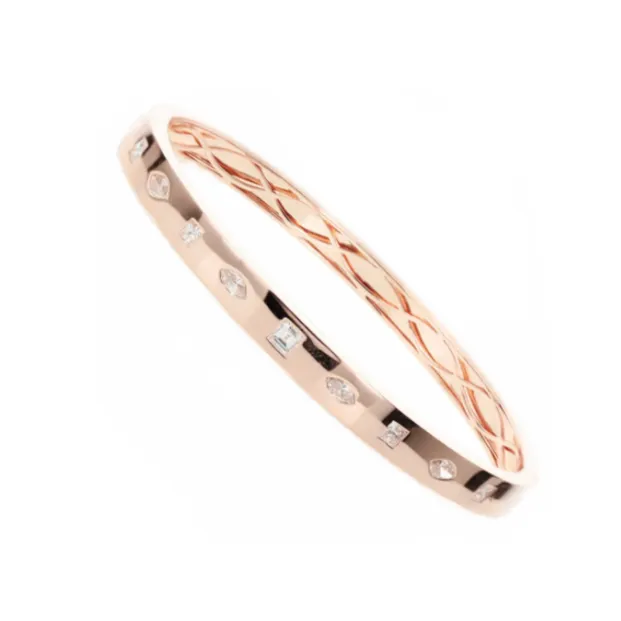 Fancy Shape Diamond Bangle