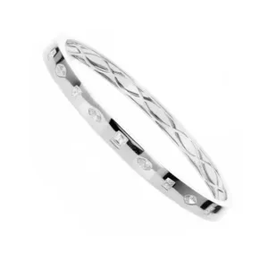 Fancy Shape Diamond Bangle