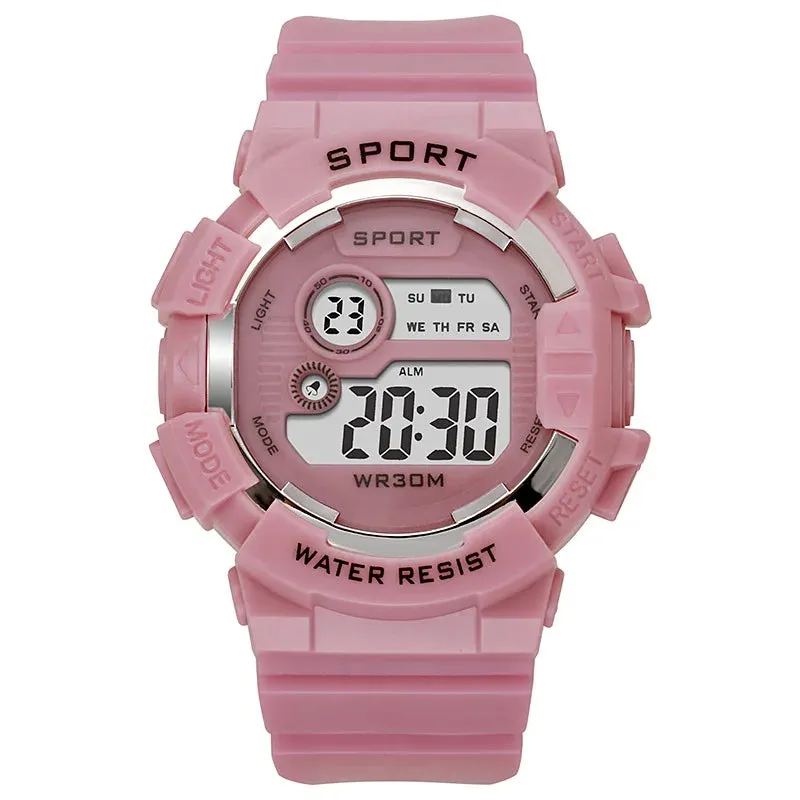 Fashion Kids Watches Luminous Waterproof Sports Digital Watch Alarm Clock Watches Boys Girls Student Smart Electronic Watch Gift