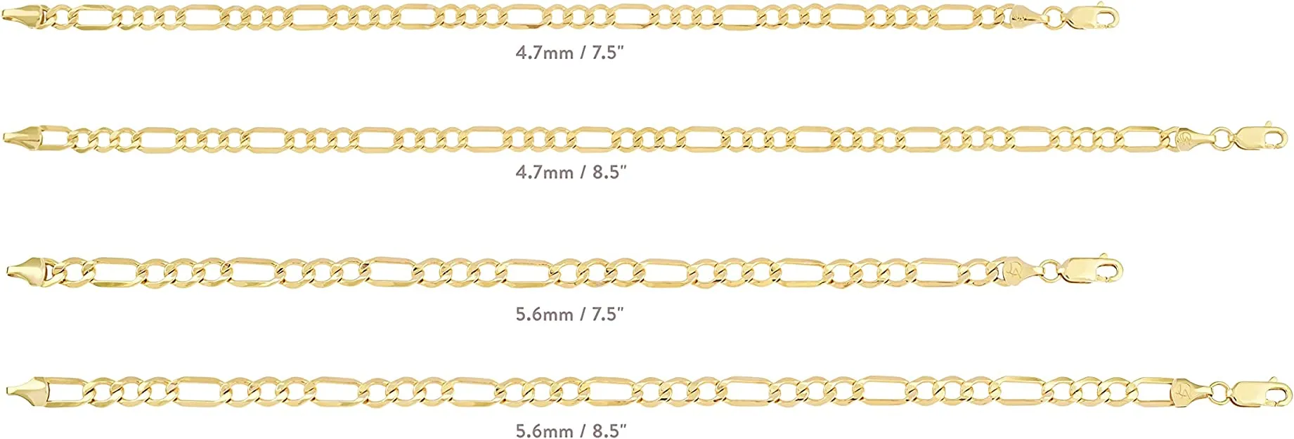 Figaro Chain Bracelet (5.6mm)