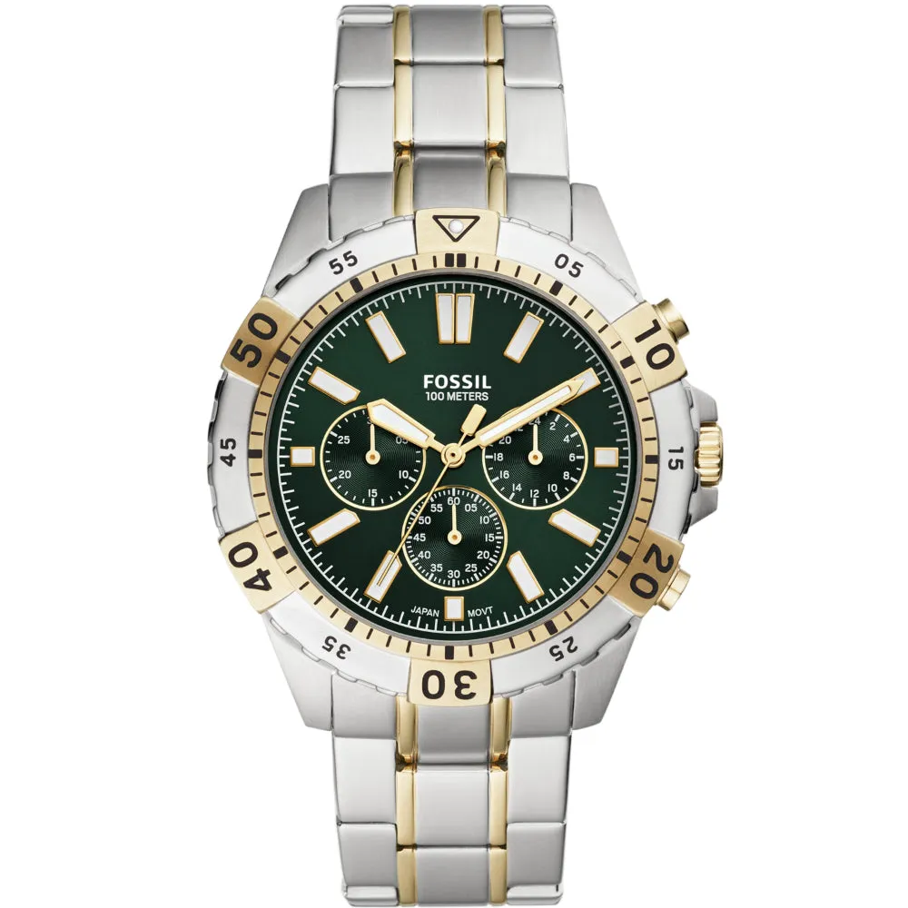 Fossil Garrett Chronograph Two-Tone Stainless Steel Men's Watch