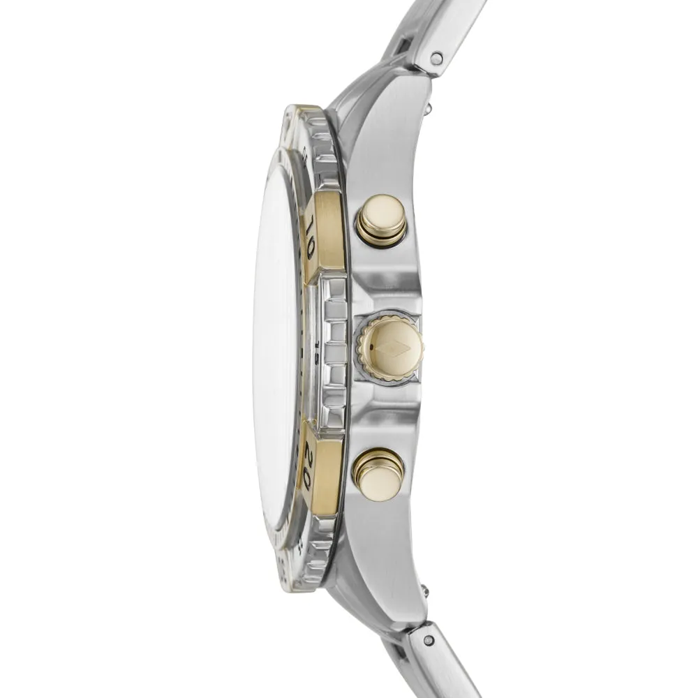 Fossil Garrett Chronograph Two-Tone Stainless Steel Men's Watch