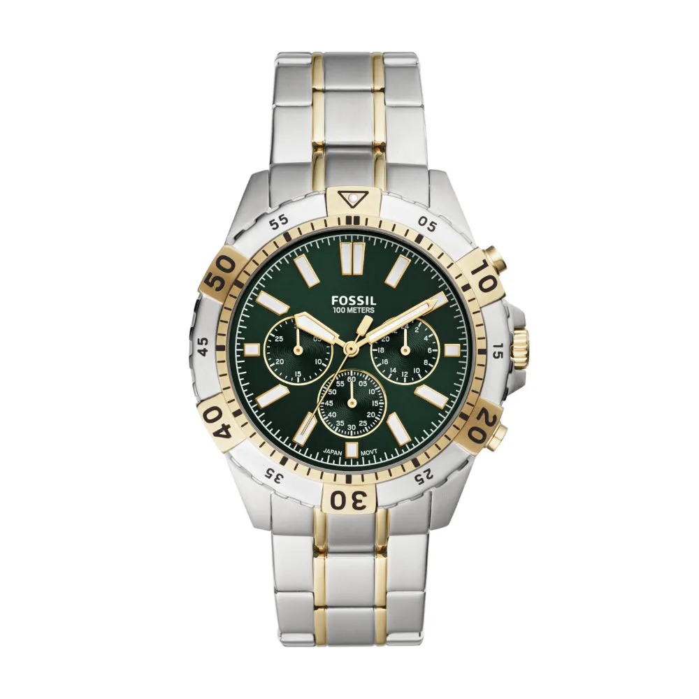 Fossil Garrett Chronograph Two-Tone Stainless Steel Men's Watch