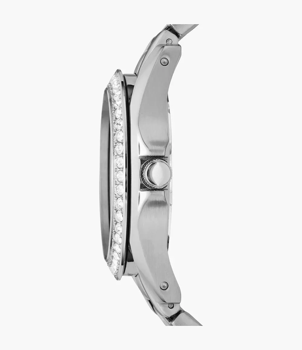 Fossil Riley Multifunction Stainless Steel 38mm Ladies Watch