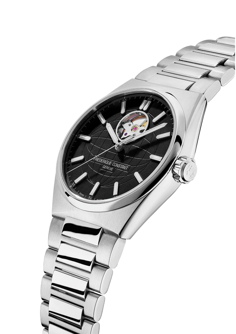 FREDERIQUE CONSTANT HIGHLIFE HEART BEAT BLACK DIAL