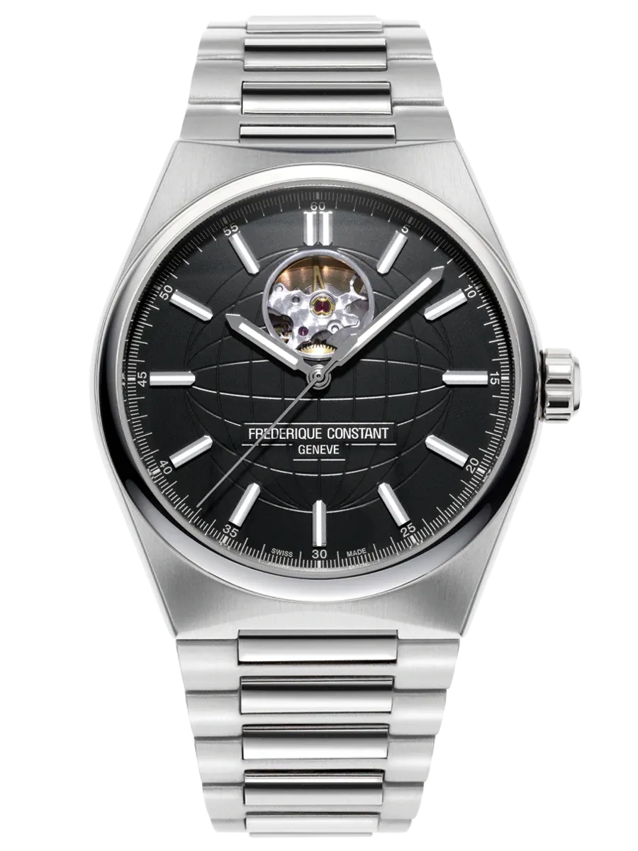 FREDERIQUE CONSTANT HIGHLIFE HEART BEAT BLACK DIAL
