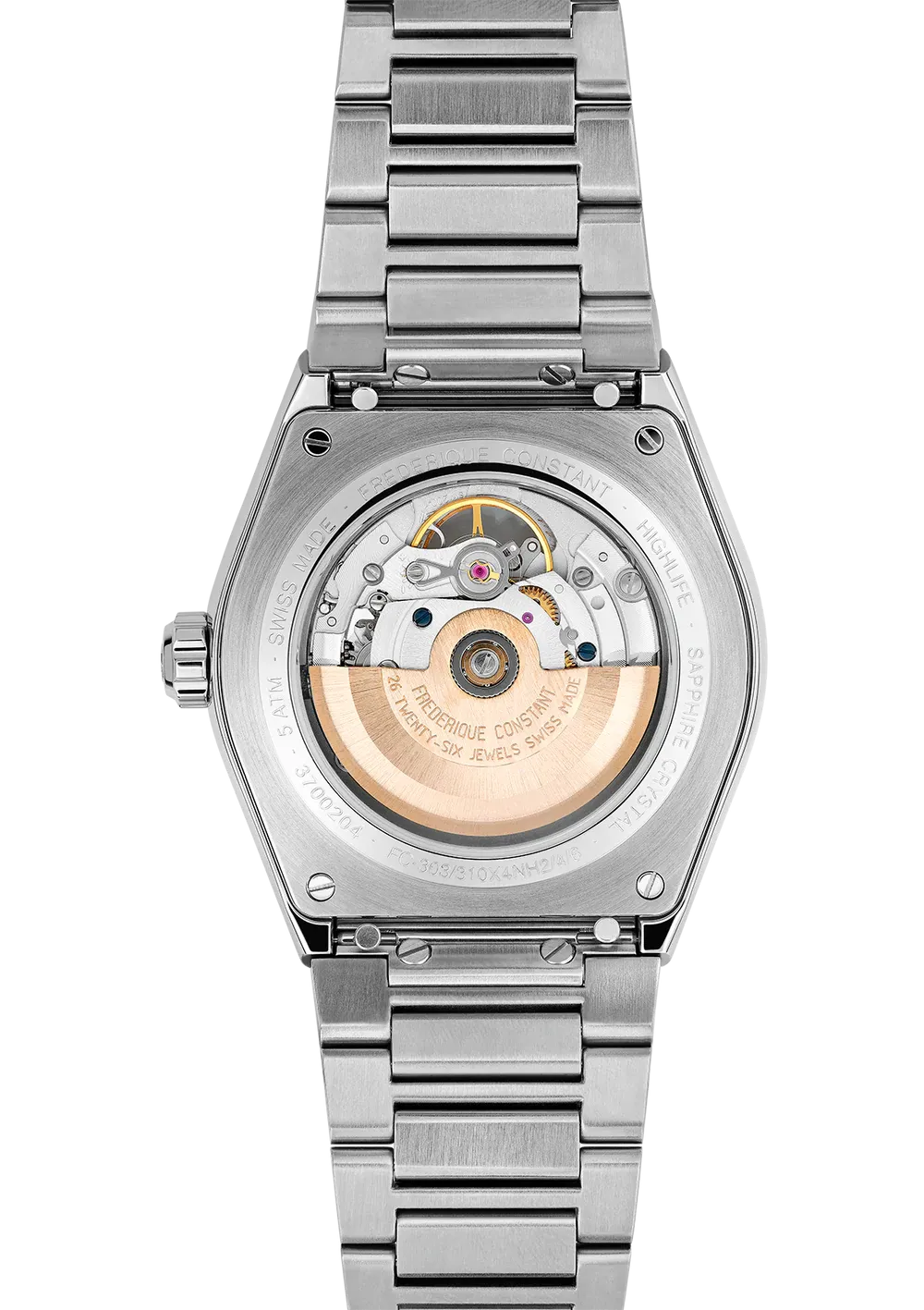 FREDERIQUE CONSTANT HIGHLIFE HEART BEAT BLACK DIAL