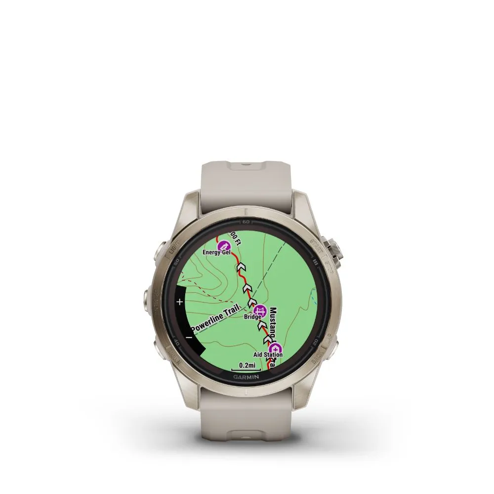 Garmin Fenix 7S Pro Sapphire Solar (Gold with Light Sand Band)