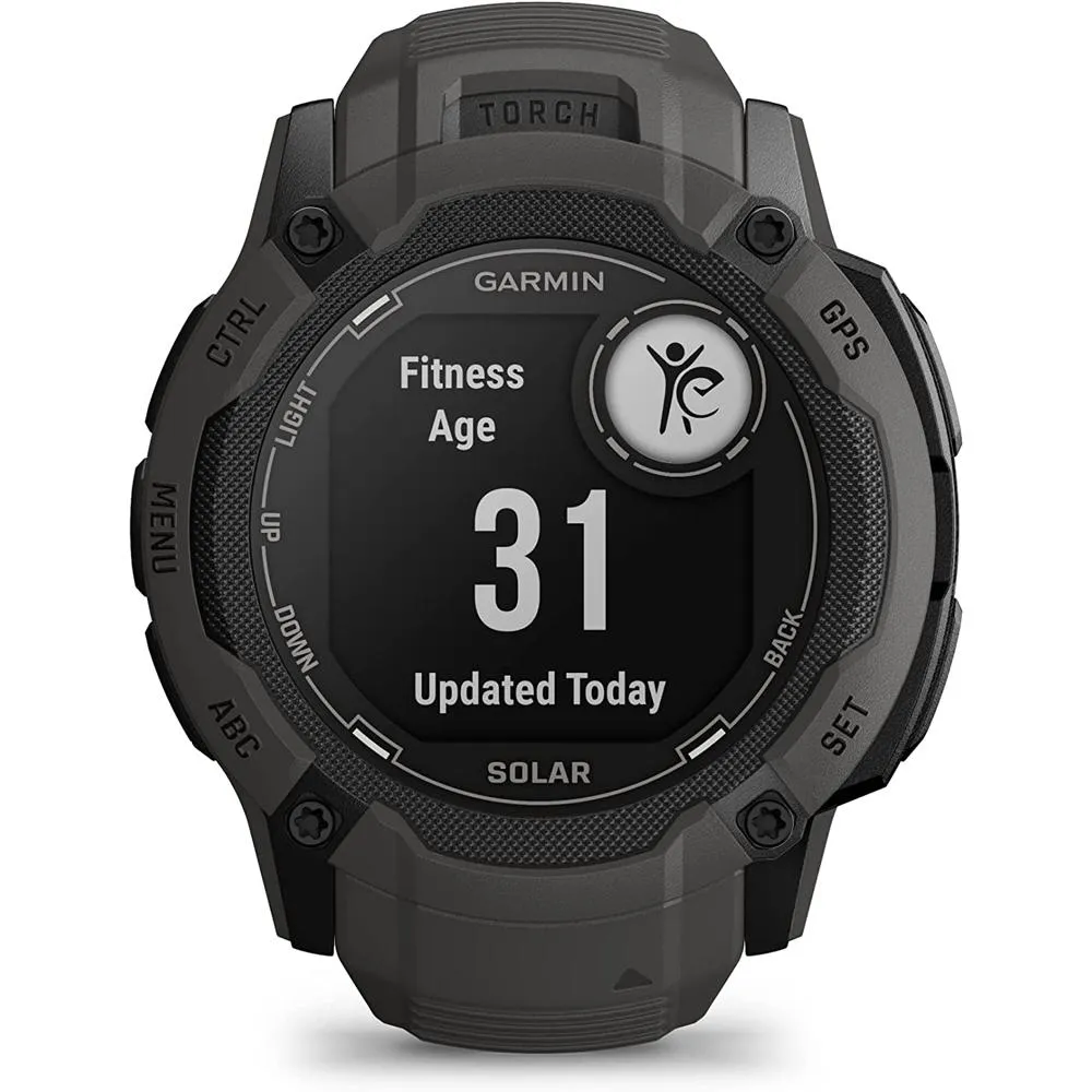 Garmin Instinct 2X Solar Rugged GPS Smartwatch Graphite   2x Tactical Bracelet