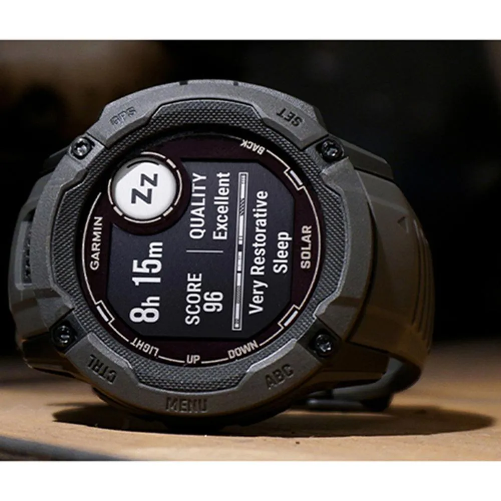 Garmin Instinct 2X Solar Rugged GPS Smartwatch Graphite   2x Tactical Bracelet