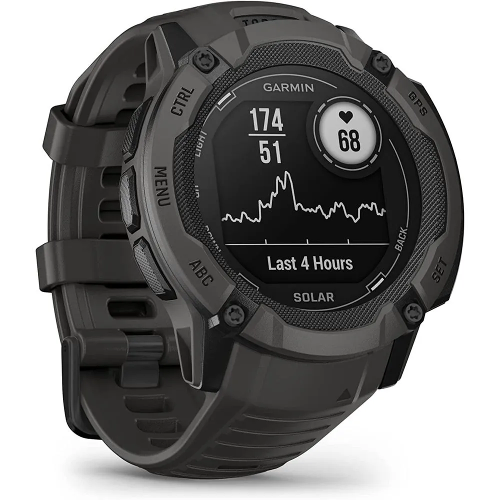Garmin Instinct 2X Solar Rugged GPS Smartwatch Graphite   2x Tactical Bracelet