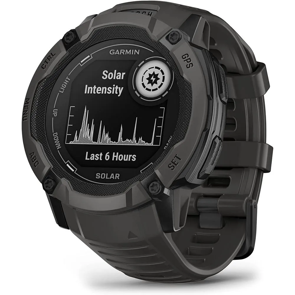 Garmin Instinct 2X Solar Rugged GPS Smartwatch Graphite   2x Tactical Bracelet