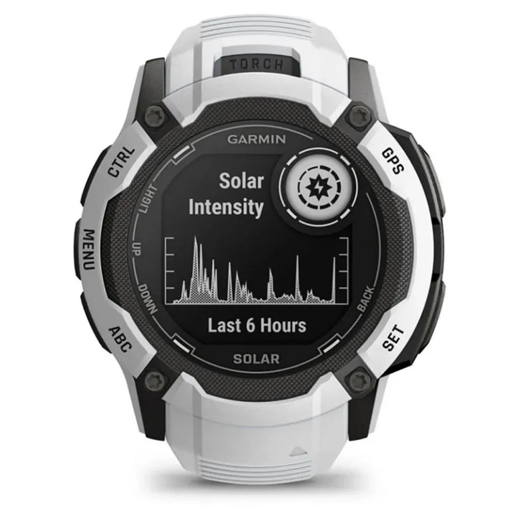 Garmin Instinct 2X Solar Rugged GPS Smartwatch Whitestone with 2 Year Warranty