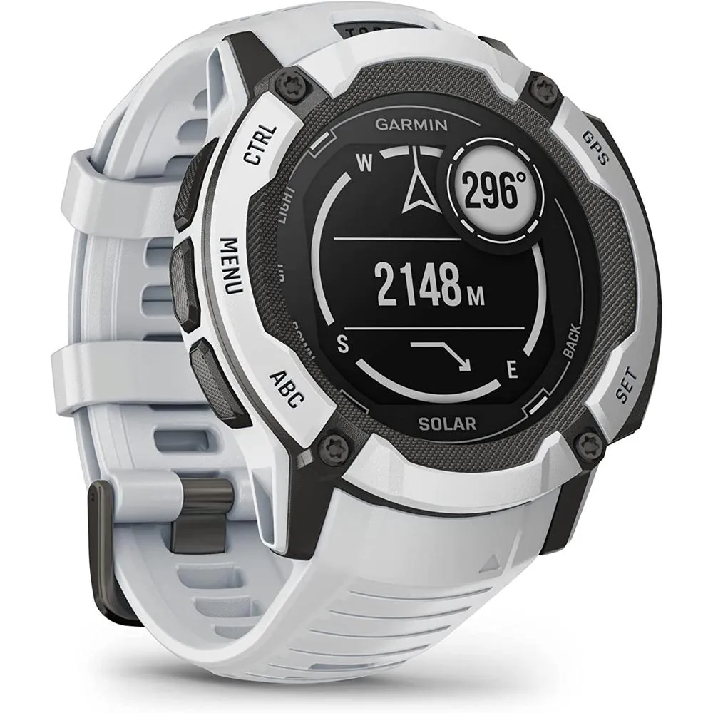 Garmin Instinct 2X Solar Rugged GPS Smartwatch Whitestone with 2 Year Warranty